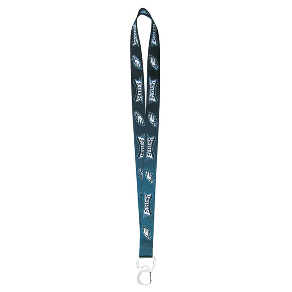 Philadelphia Eagles Ombre Lanyard with Bottle Opener & Key Clip