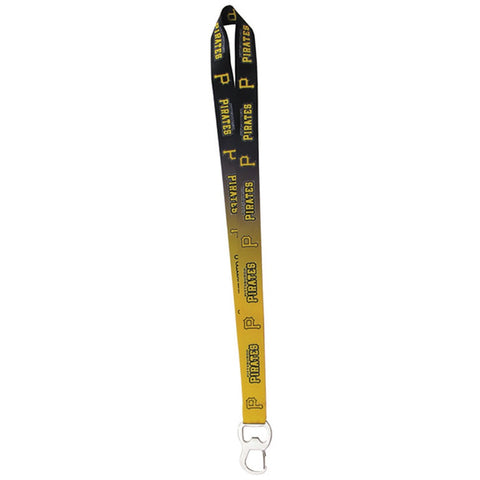 Pittsburgh Pirates Ombre Lanyard with Bottle Opener & Key Clip