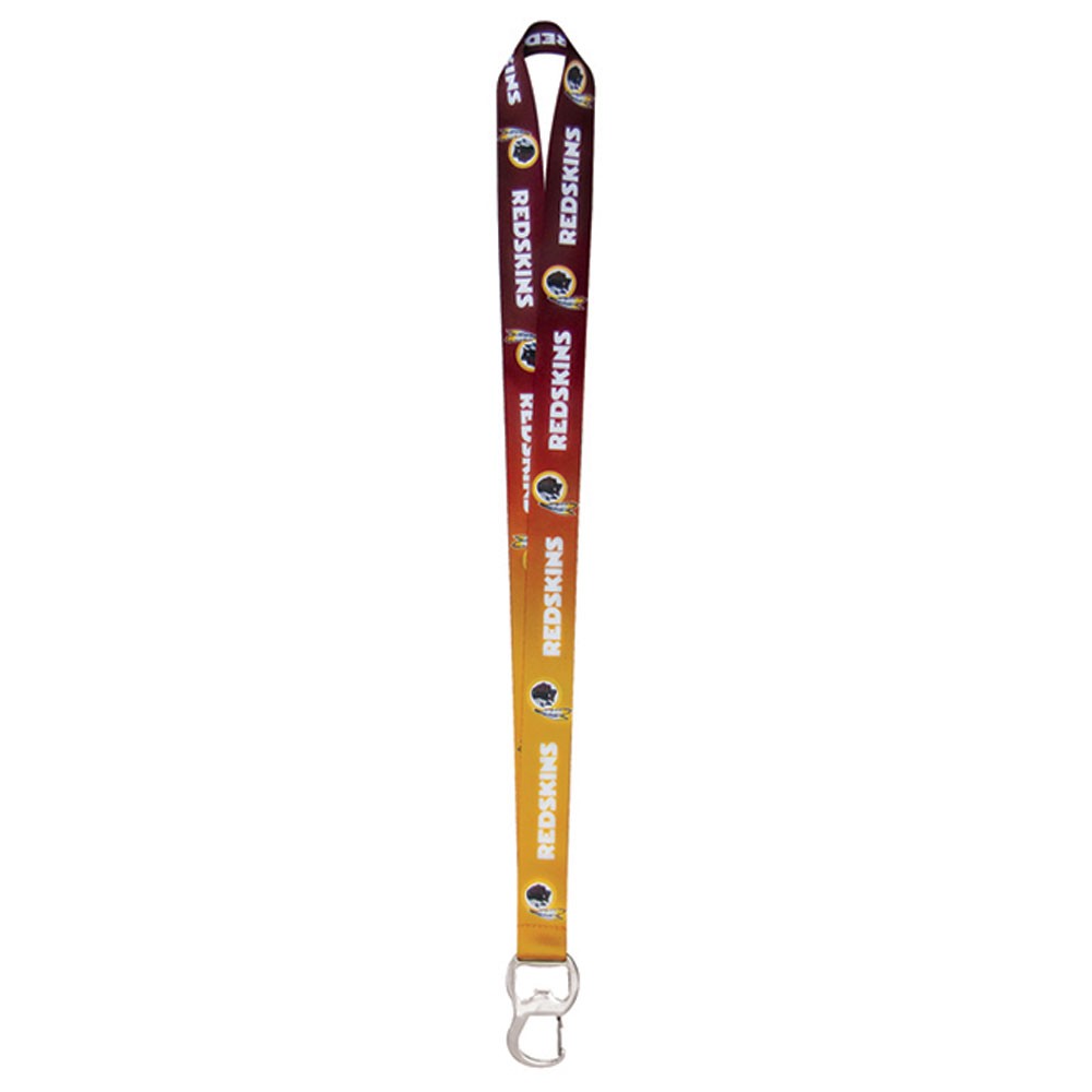 Washington Redskins Ombre Lanyard with Bottle Opener & Key Clip