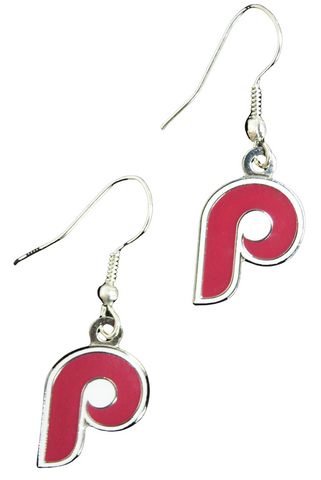 Philadelphia Phillies "P" J-Hook Earrings