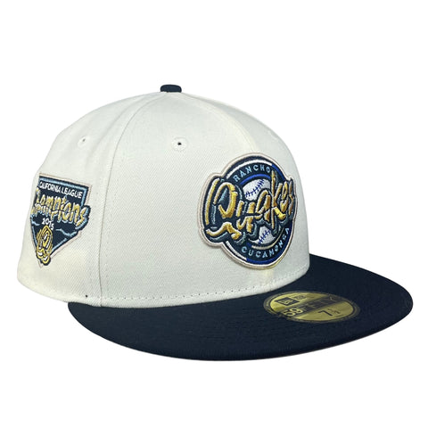 59FIFTY Rancho Cucamonga Quakes Cream/Navy/Gray 2015 Champions Patch