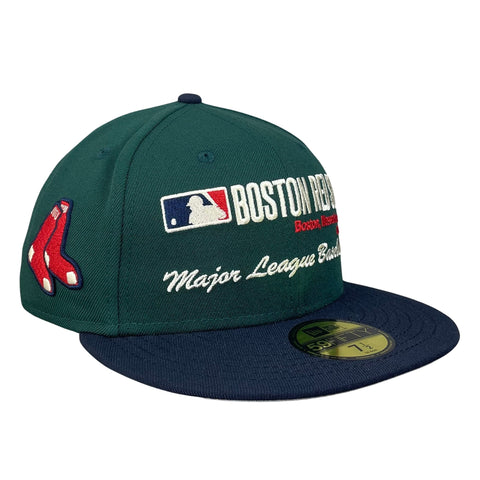 59FIFTY Boston Red Sox Dark Green/Navy/Gray Secondary Logo Patch