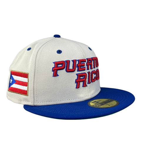 59FIFTY Puerto Rico Stone/Blue/Green Country Flag Patch