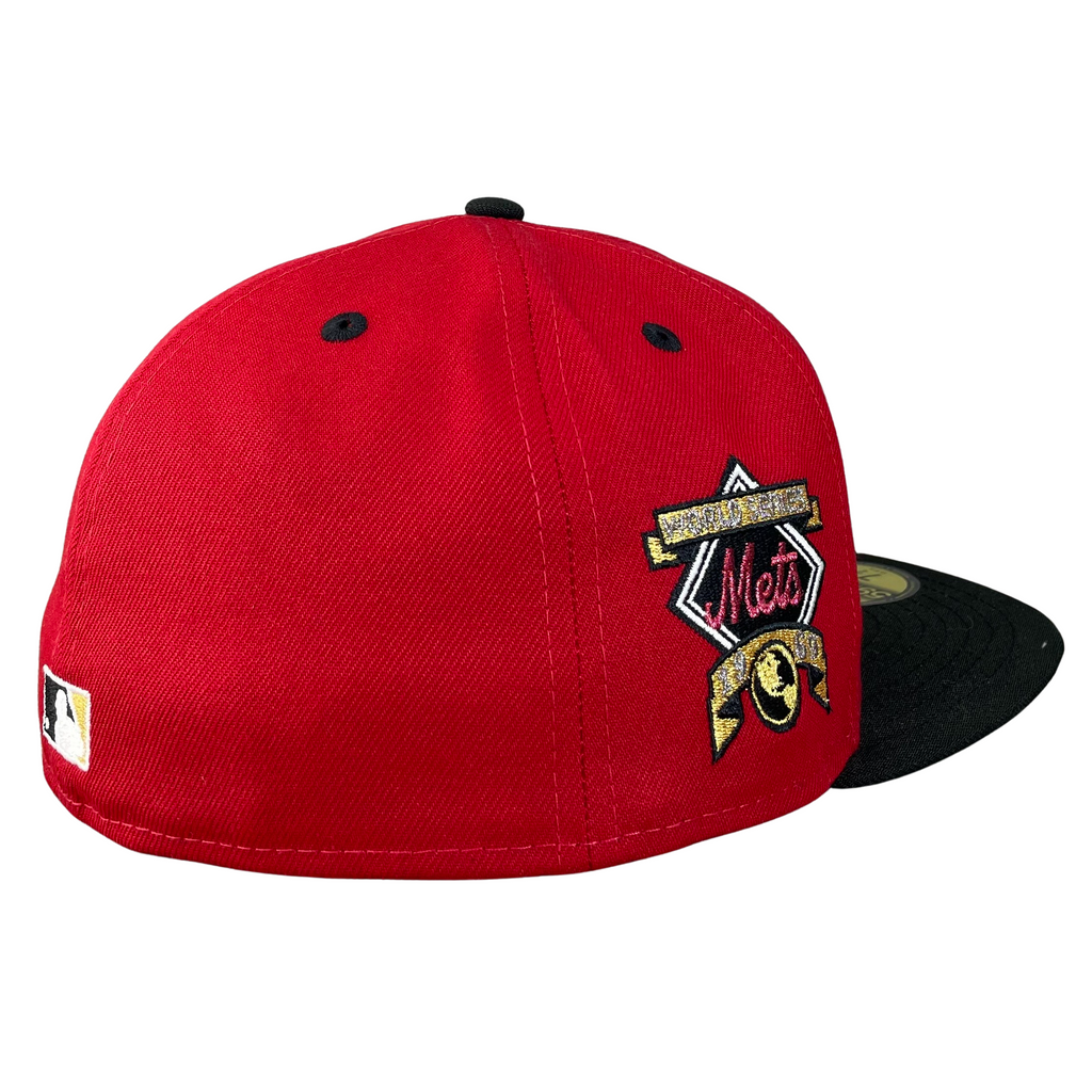 59FIFTY New York Mets Red Black Green 1969 World Series Patch Fan 59fifty new york mets red black green 1969 world series patch fan