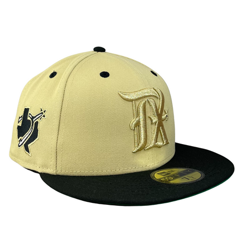 59FIFTY Texas Rangers Vegas Gold/Black/Green City Connect Patch