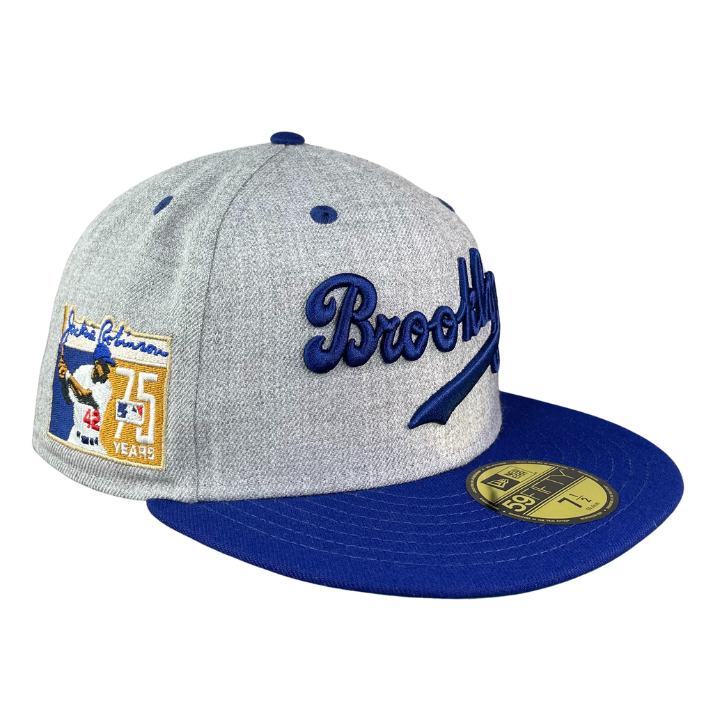59FIFTY Brooklyn Dodgers Gray/Royal/Green Jackie Robinson Patch