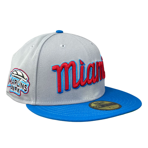 59FIFTY Miami Marlins Gray/Blue/Green Marlins Park Patch