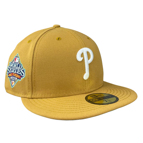 Philadelphia Phillies Tan with Mint UV 2008 World Series Sidepatch 5950 Fitted Hat