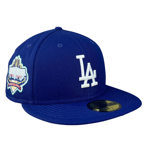 Los Angeles Dodgers Royal with Mint UV 40th Anniversary Sidepatch 5950 Fitted Hat