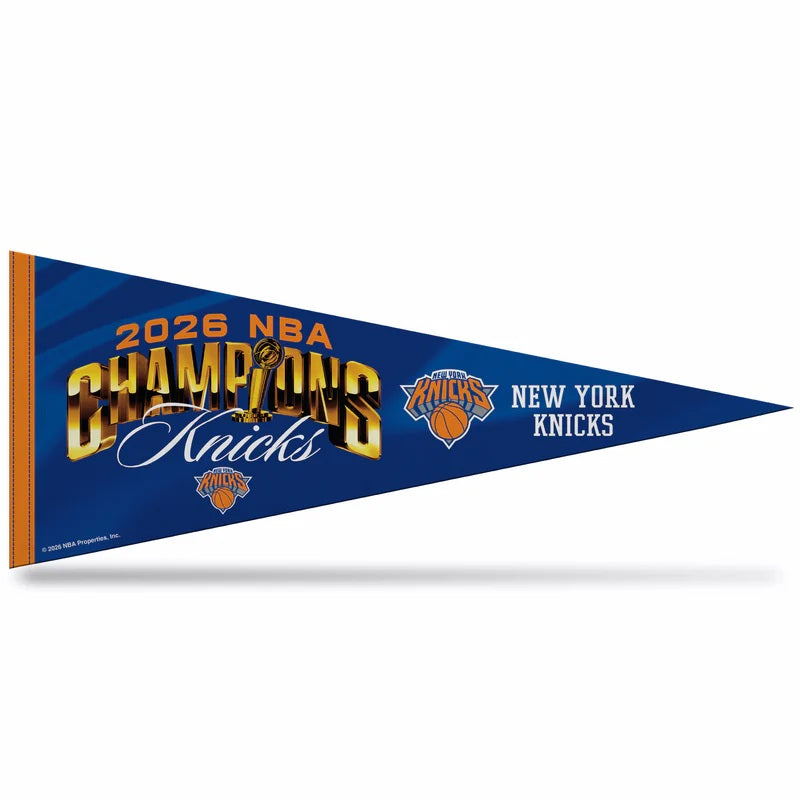 New York Knicks 2026 NBA Finals Champs Pennant