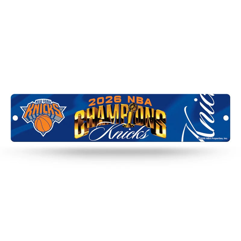 New York Knicks 2026 NBA Finals Champs Street Sign