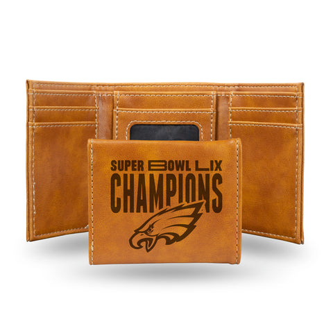 Super Bowl LIX Champions Laser Engraved Trifold Wallet