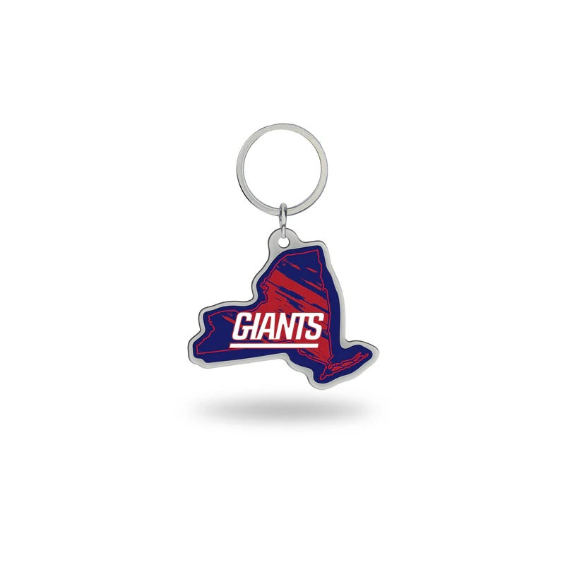 New York Giants State Shape Keychain