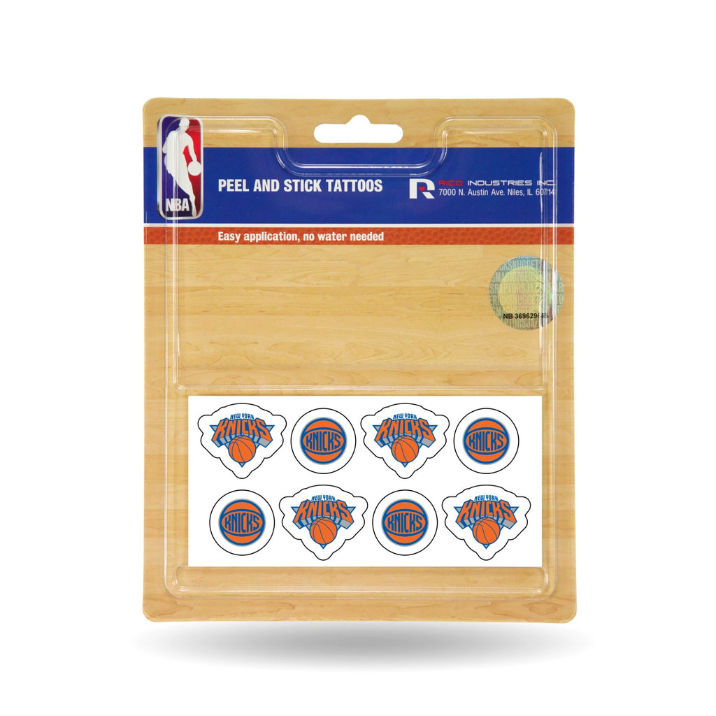 New York Knicks 8pc Peel and Stick Tattoo Set