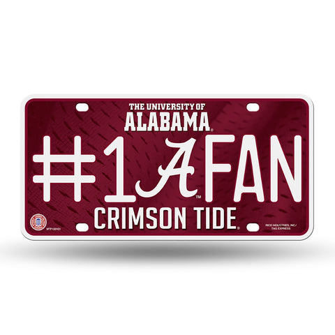 Alabama Crimson Tide #1 Fan License Plate