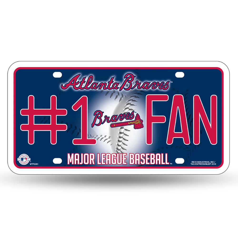 Atlanta Braves #1 Fan License Plate