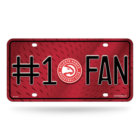 Atlanta Hawks # 1 Fan License Plate