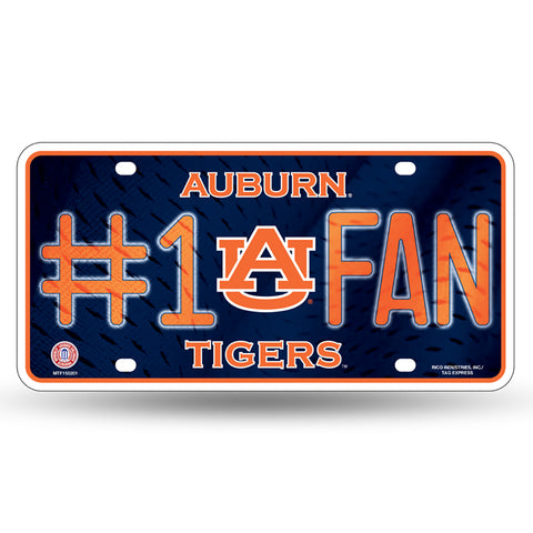 Auburn Tigers #1 Fan License Plate
