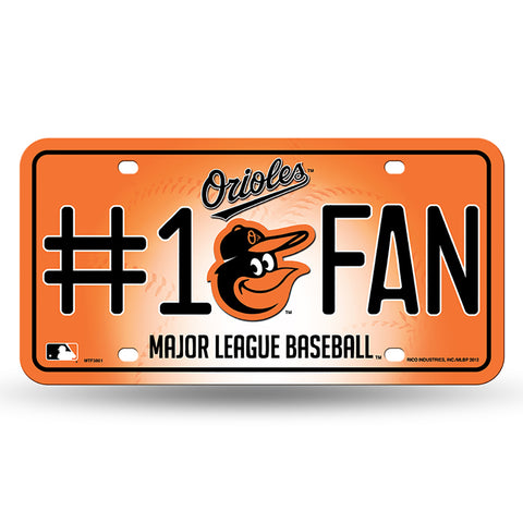 Baltimore Orioles #1 Fan License Plate