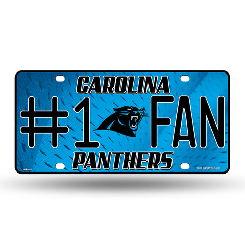 Carolina Panthers #1 Fan License Plate
