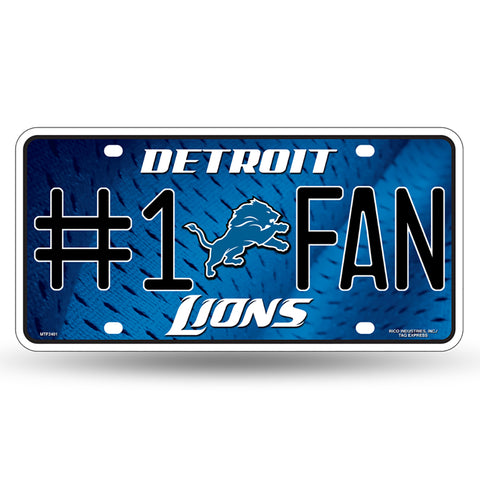 Detroit Lions #1 Fan License Plate