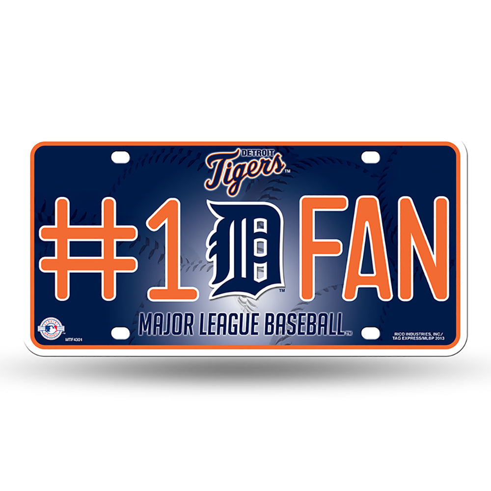 Detroit Tigers #1 Fan License Plate