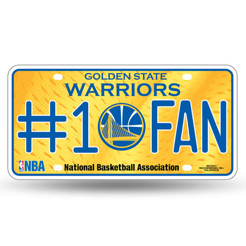 Golden State Warriors #1 Fan License Plate
