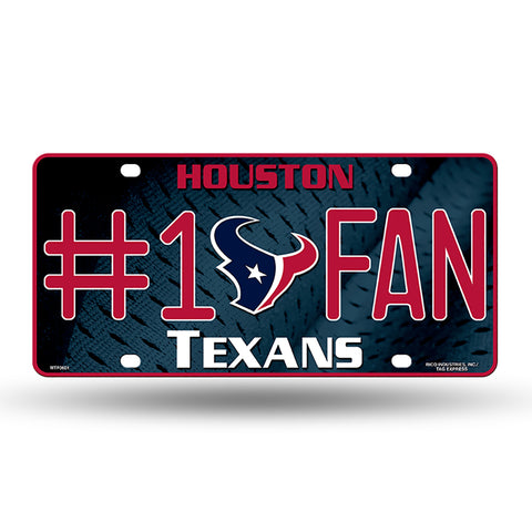 Houston Texans #1 Fan License Plate