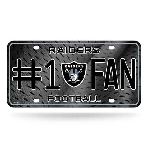 Las Vegas Raiders #1 Fan License Plate