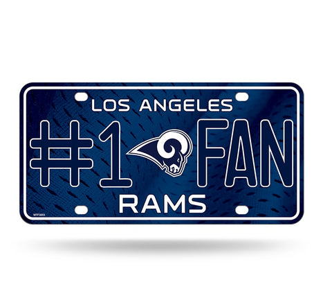 Los Angeles Rams #1 Fan License Plate