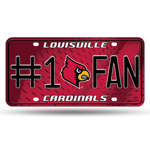 Louisville Cardinals #1 Fan License Plate