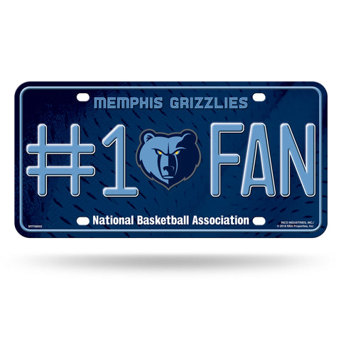 Memphis Grizzlies # 1 Fan License Plate