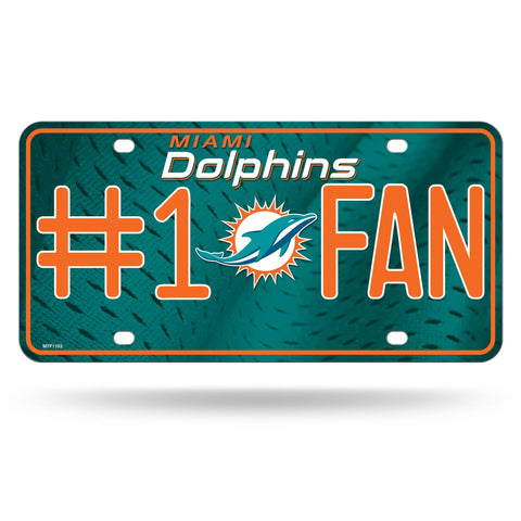 Miami Dolphins #1 Fan License Plate