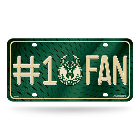Milwaukee Bucks # 1 Fan License Plate
