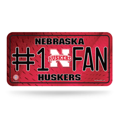 Nebraska Cornhuskers #1 Fan License Plate
