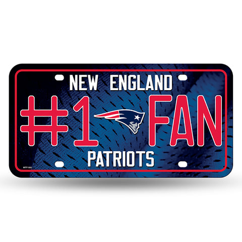 New England Patriots #1 Fan License Plate