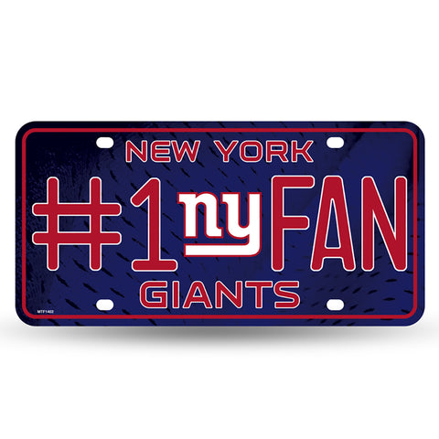 New York Giants #1 Fan License Plate