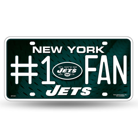 New York Jets #1 Fan License Plate