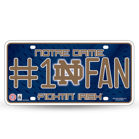 Notre Dame #1 Fan License Plate