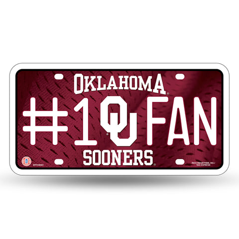 Oklahoma Sooners #1 Fan License Plate