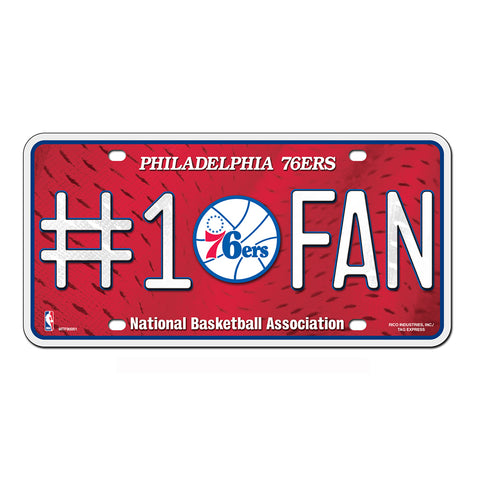 Philadelphia 76ers #1 Fan License Plate