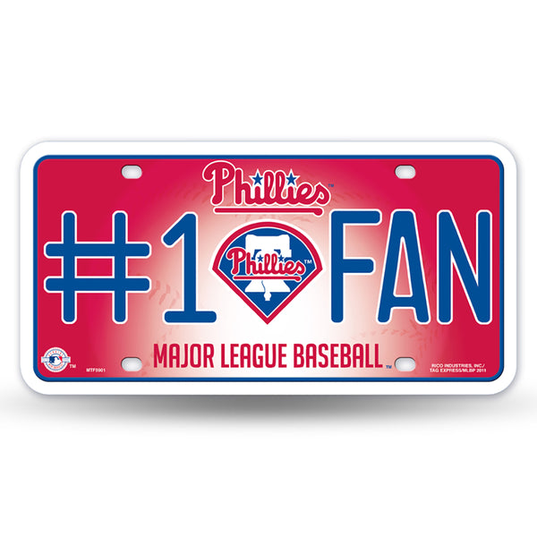 Philadelphia Phillies # 1 Fan License Plate – Fan Treasures