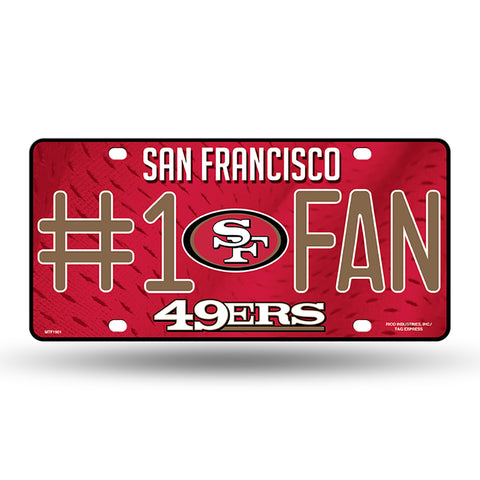 San Francisco 49ers #1 Fan License Plate