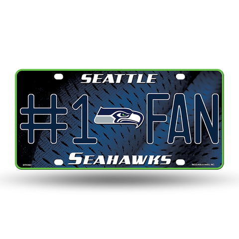 Seattle Seahawks #1 Fan License Plate