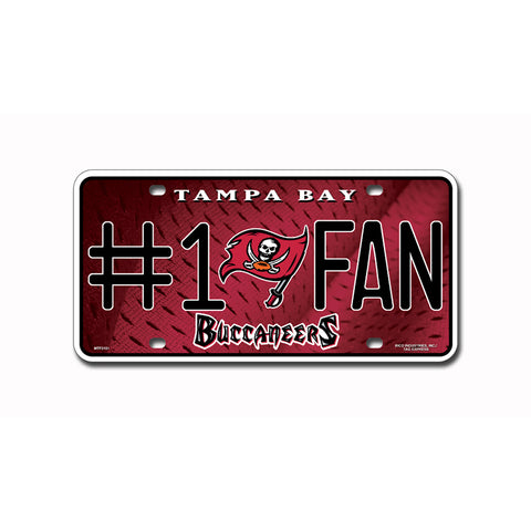 Tampa Bay Buccaneers #1 Fan License Plate