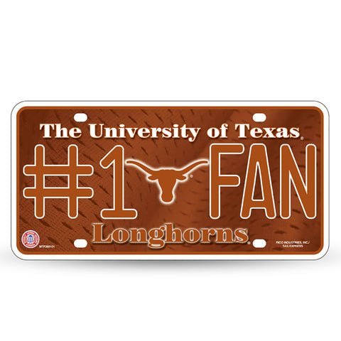 Texas Longhorns #1 Fan License Plate