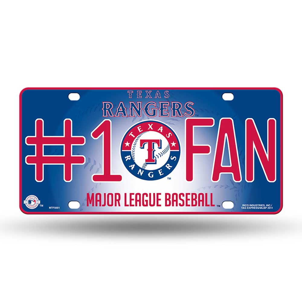 Texas Rangers #1 Fan License Plate