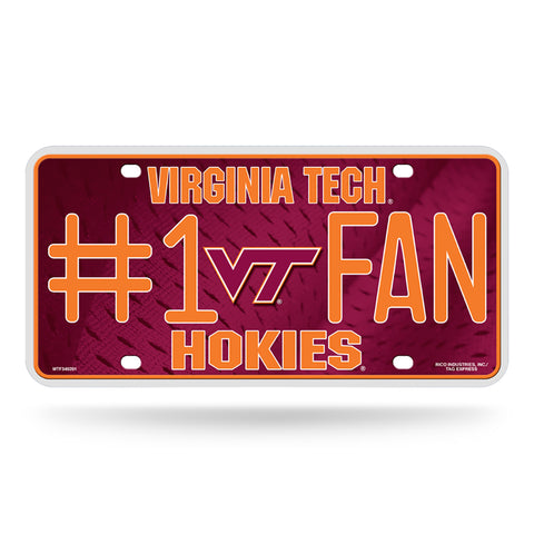 Virginia Tech Hokies #1 Fan License Plate