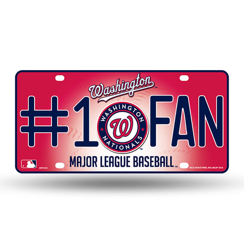 Washington Nationals #1 Fan License Plate