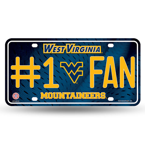 West Virginia Mountaineers #1 Fan License Plate